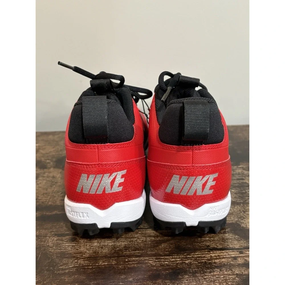Nike Alpha Menace 4 Shark Men's Red/White Football Cleats NWOB Size 9.5 Shoes‎